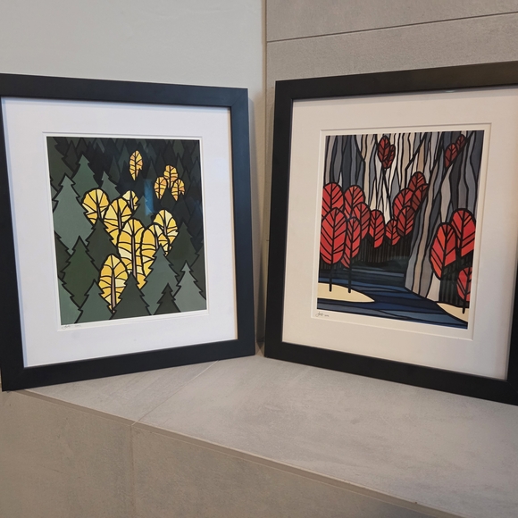 Set of 2 Yellow and Red James Weikwrt signed - Picture 3 of 9